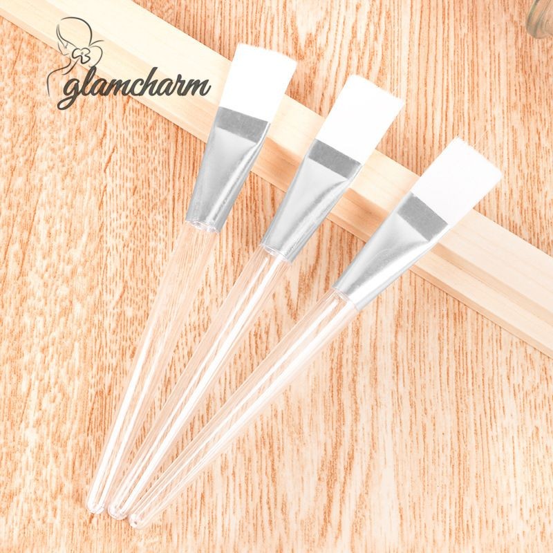 glamcharmTransparent Hollow Rod Facial Mask Brush แปรงเครื่องสําอางความงาม