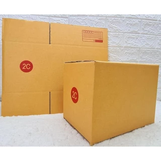 กล่องไปรษณีย์ เบอร์ 2C ขนาด 20×30×22 ซม. กล่องพัสดุฝาชน แพ็ค 20 ใบ หนา 3 ชั้น ราคาส่ง พร้อมส่ง Boxhero ล็อต 714