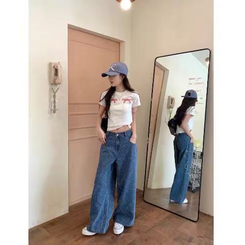 ผ้าฝ้ายแท้40ชิ้นซี่โครง92คอตตอน8สแปนเด็กซ์ฤดูร้อนใหม่เสื้อแขนสั้นไหล่เรียบเรียบง่ายสไตล์มิงค์ nv4z