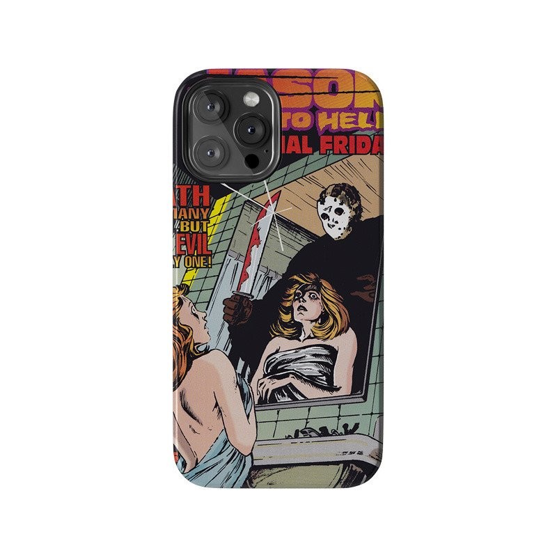 หนังสยองขวัญย้อนยุค Grim Reaper เคสโทรศัพท์ iPhone เหมาะสำหรับ iPhone 11PROMAX 12 13 PRO MAX 12PROMAX 14 14PROMAX 15PROMAX 7plus XR XS 15เคสแข็งป้องกันการตกหล่น
