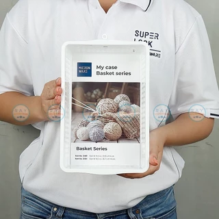 Micronware ตะกร้าพลาสติก สำหรับใส่ของ super lock ตะแกรง ถาดเก็บของ 5179 5180 5181 5182 5183 5184 5185 5186 5187 5188