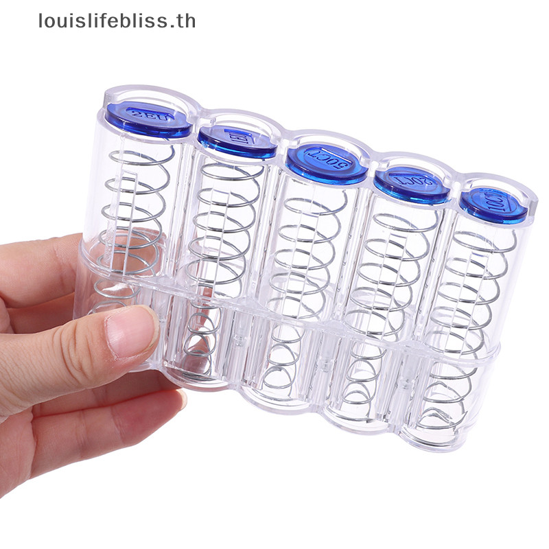 Louislifebliss Creative Storage Coins Purse Storage Box Euro Coin Dispenser Coin Holder Case ใหม่