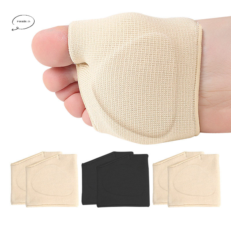 Parade 1 คู่ Metatarsal Sleeve Pads Half Toe Bunion Sole Forefoot Gel Pads เบาะครึ่ง TH