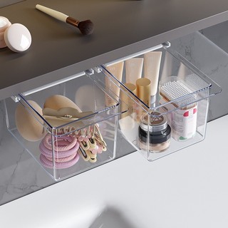 Acrylic Under Desk Drawer Cabinet Cosmetic Hair Accessories Storage Box Table Organizer Box