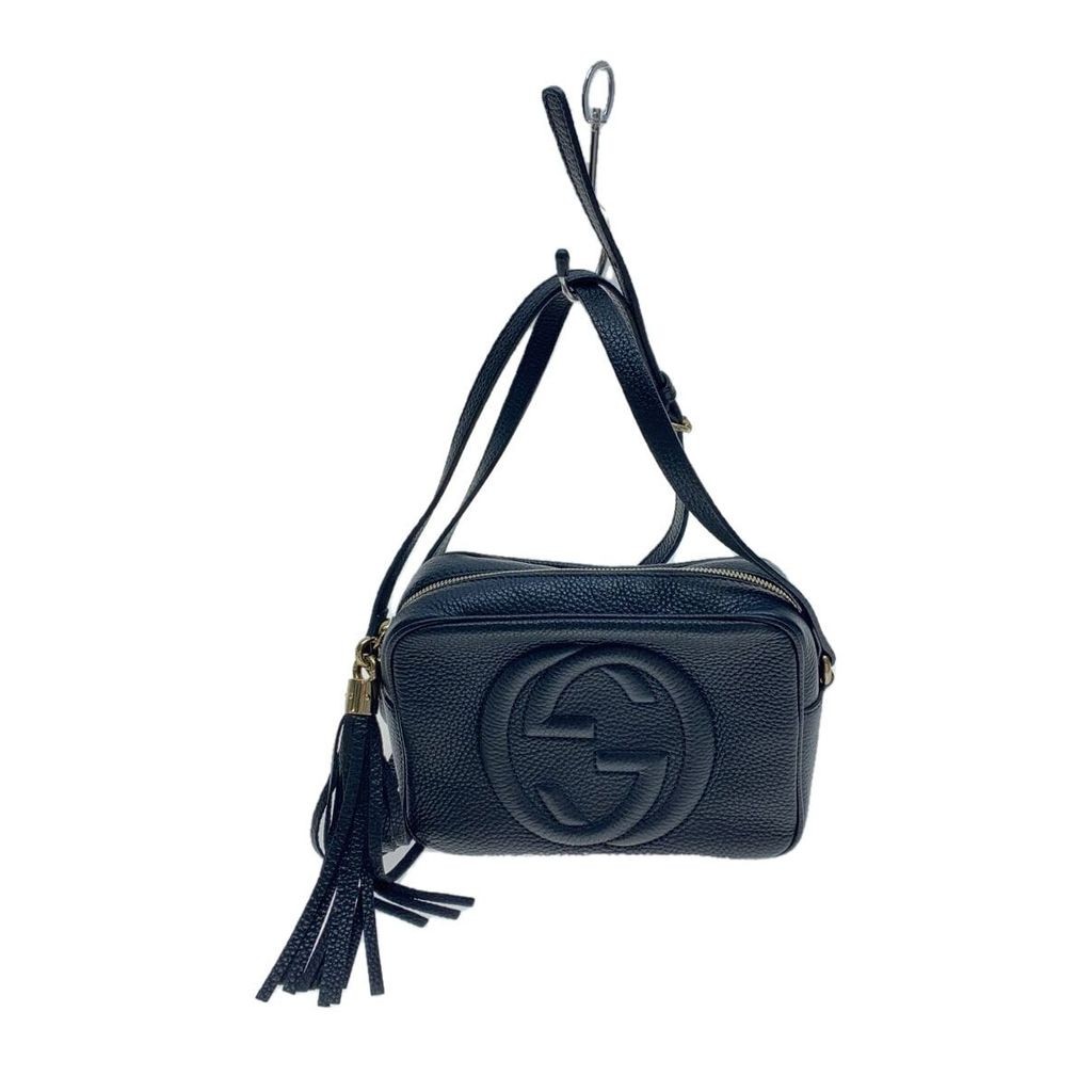 GUCCI Shoulder Bag Disco Soho Small Black Direct from Japan Secondhand 2343620732806