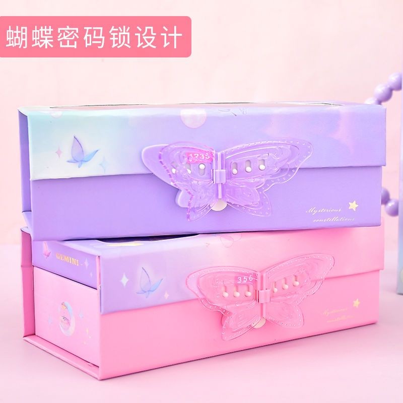 สิบสองกลุ่มดาวมัลติฟังก์ชั่รวมกันล็อคกล่องเครื่องเขียนความจุขนาดใหญ่แบบพกพากรณีดินสอเจ้าหญิงสร้างสรรค์การ์ตูนน่ารักนักเรียน.十二星座多功能密码锁文具盒大容量手提公主笔盒创意可爱卡通学生