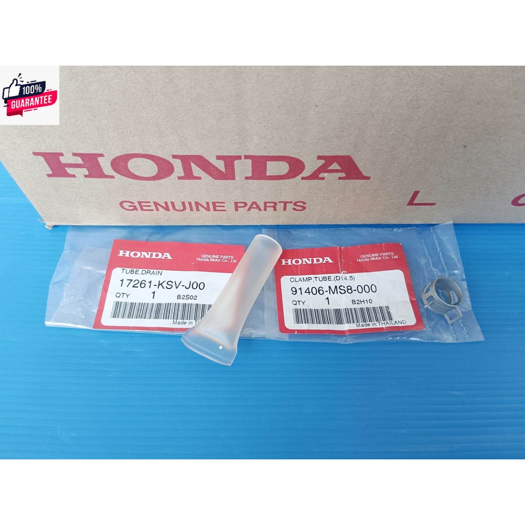 ท่อดักน้ำเรือนไส้กรองอากาศแท้HONDA FORZA300,FORZA350 พร้อมคลิปล็อค อะไหล่แท้ศูนย์HONDA17261-KSV-J00,