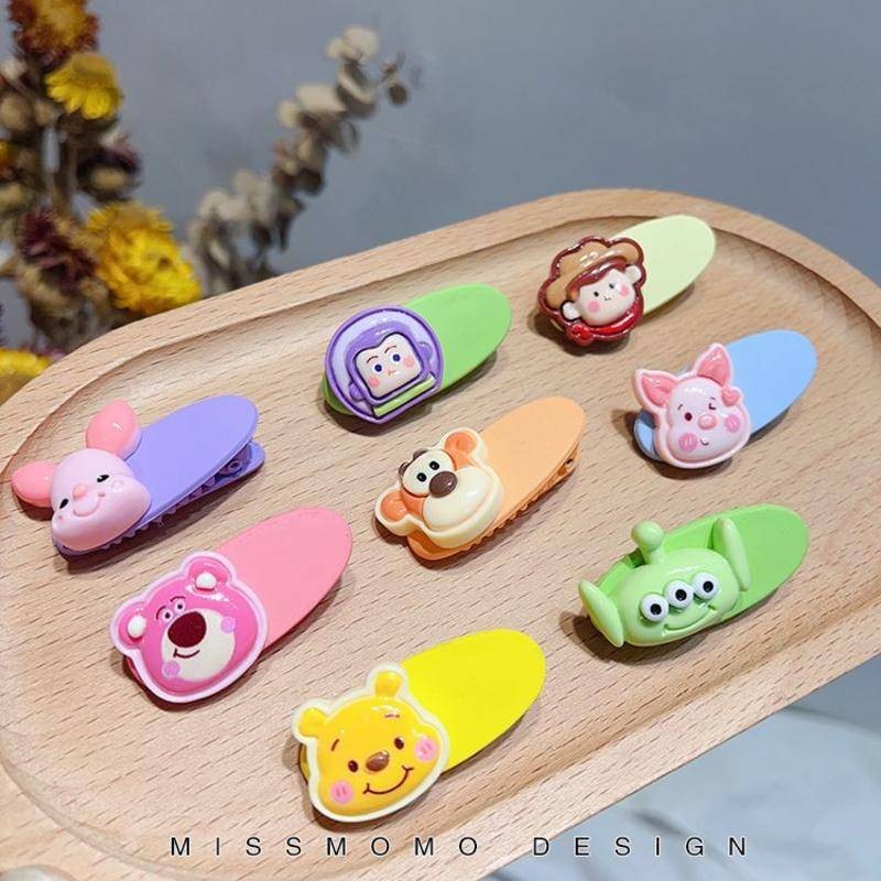 คลิปเสียบผมแบบการ์ตูน Toy Story เด็กตาสามข้าง เครื่องประดับผมน่ารัก