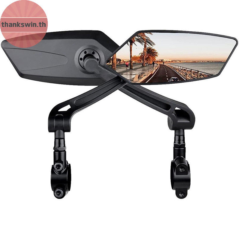 ขอบคุณ จักรยานเสือภูเขากระจกมองหลังจักรยานไฟฟ้ากระจกแบน 360 องศาปรับ Reflector กระจกย้อนกลับขี่จักรยานอุปกรณ์เสริม th
