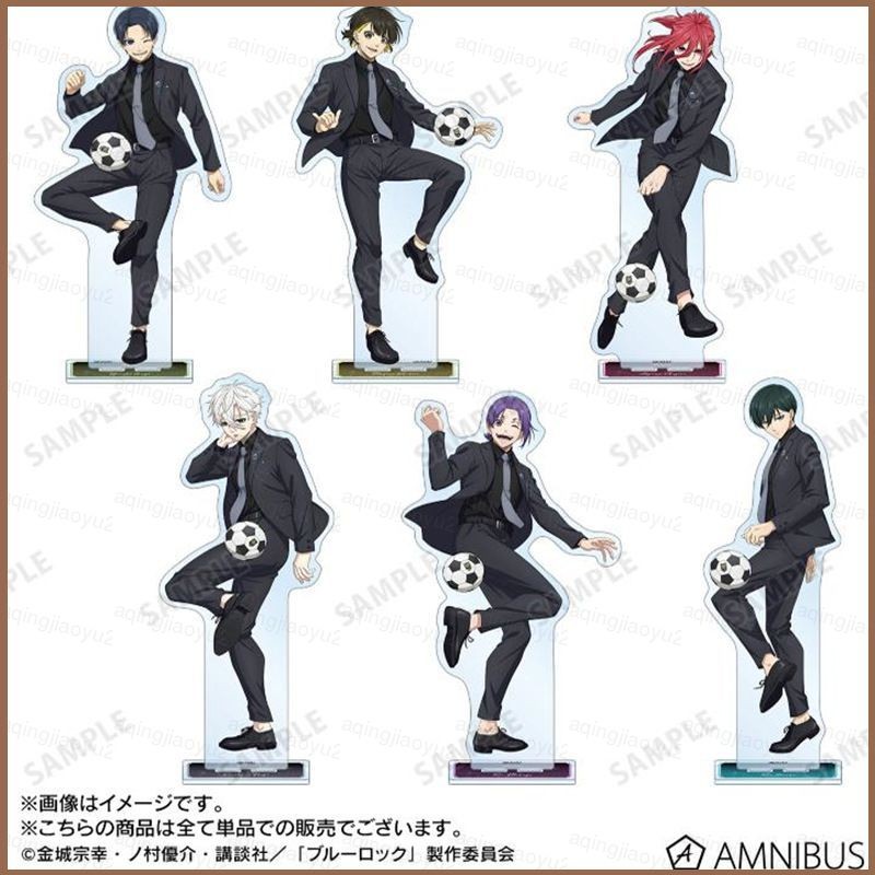 Blue Lock amnibus Isagi Yoichi Chigiri Hyoma Nagi Seishiro อะคริลิคขาตั้งแผ่นป้าย UP อะนิเมะรุ่นของเล่น