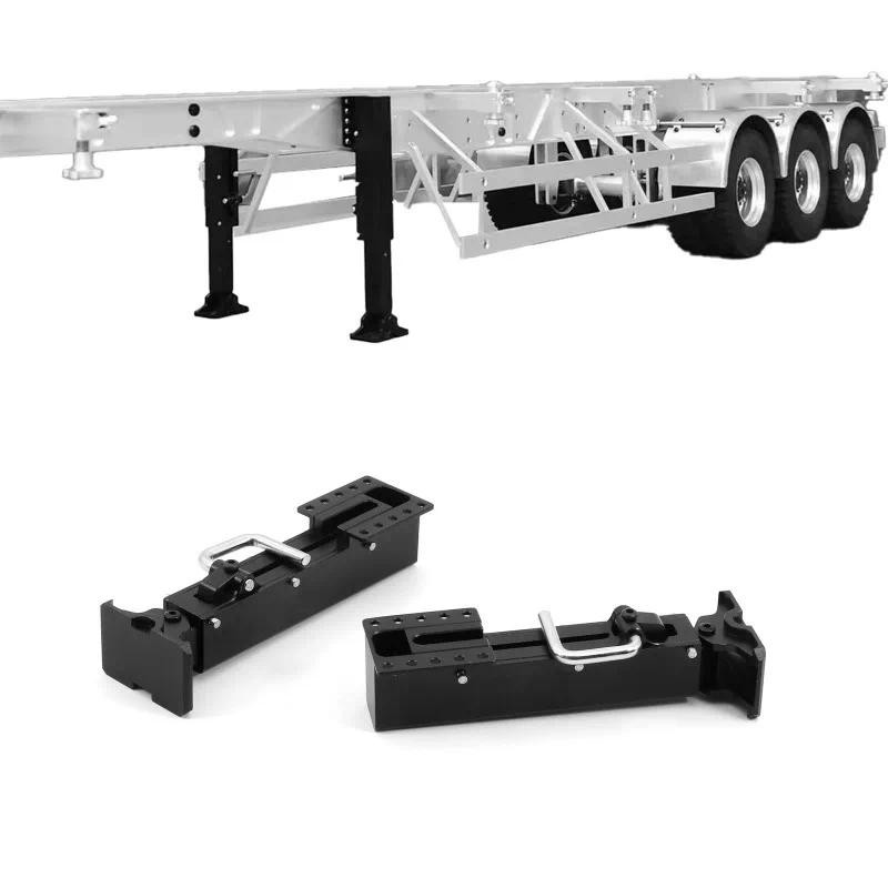 โลหะ Trailer Landing เกียร์ Outrigger สําหรับ 1/14 Tamiya RC Dump รถบรรทุก SCANIA 770S R620 VOLVO Arocs MAN TGX รถอุปกรณ์เสริม