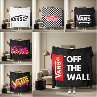 VANS รถตู้ โลโก้ ผ้าสักหลาดพิมพ์ด้านเดียวผ้าห่มตกแต่งห้องนอน…