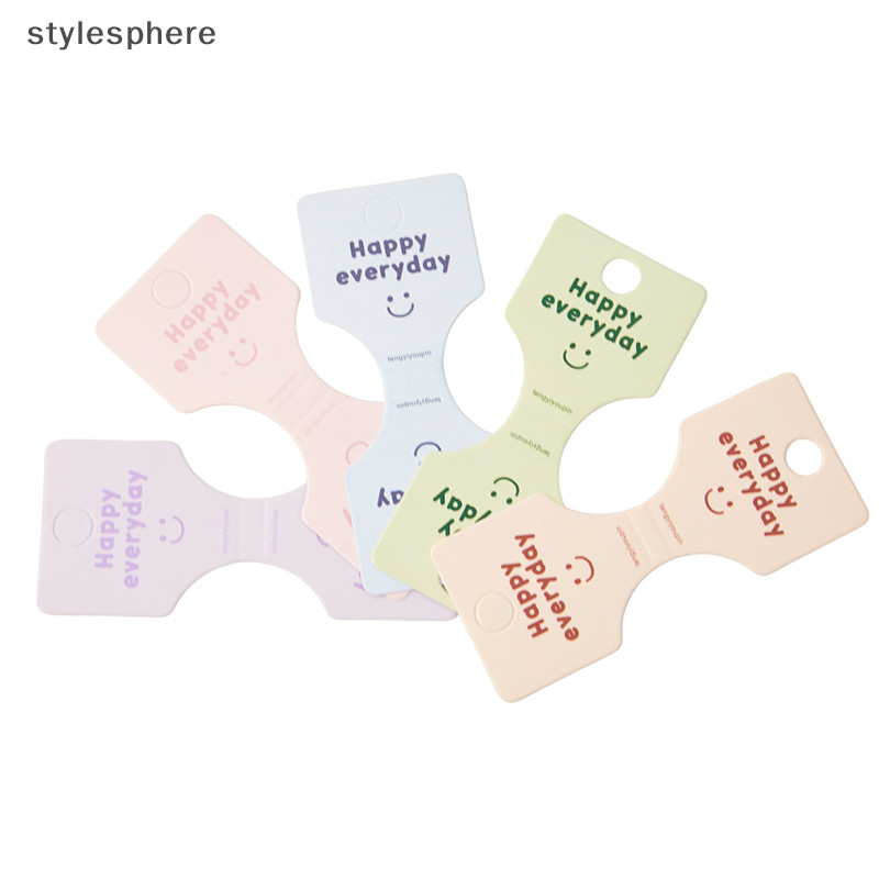 [Stylesphere] 50pcs ตัวอักษรสีพับบรรจุกระดาษแข็งการ์ดสําหรับ Handmade สร้อยคอ Headwear Hairband เครื่องประดับแสดงแท็กการ์ด [th]