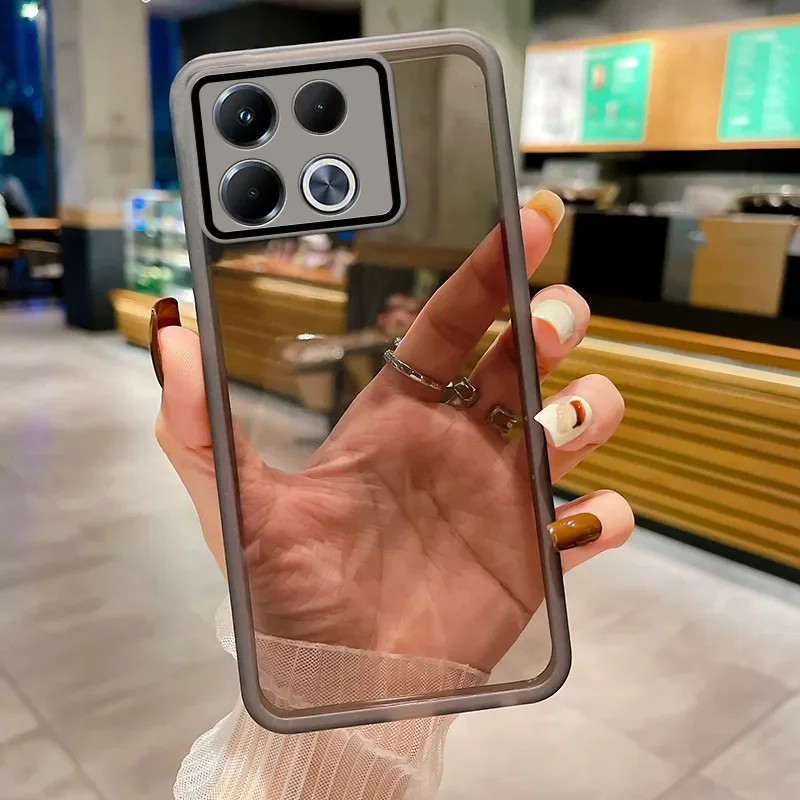 Soft TPU + PC เลนส์ปกป้องกันกระแทกสําหรับ Infinix GT 20 Pro GT 30 Pro GT 20Pro 30Pro โปร่งใส Matte เ