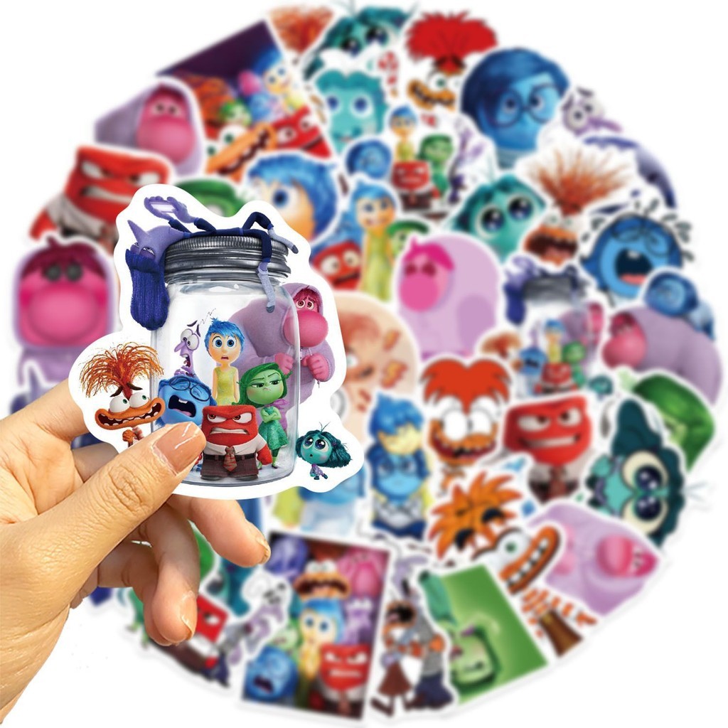 พร้อมส่ง Disney Inside Out มหัศจรรย์อารมณ์อลเวง คริสต์มาส อิโมจิ sticker สติกเกอร์ กันน้ำ 50ชิ้น