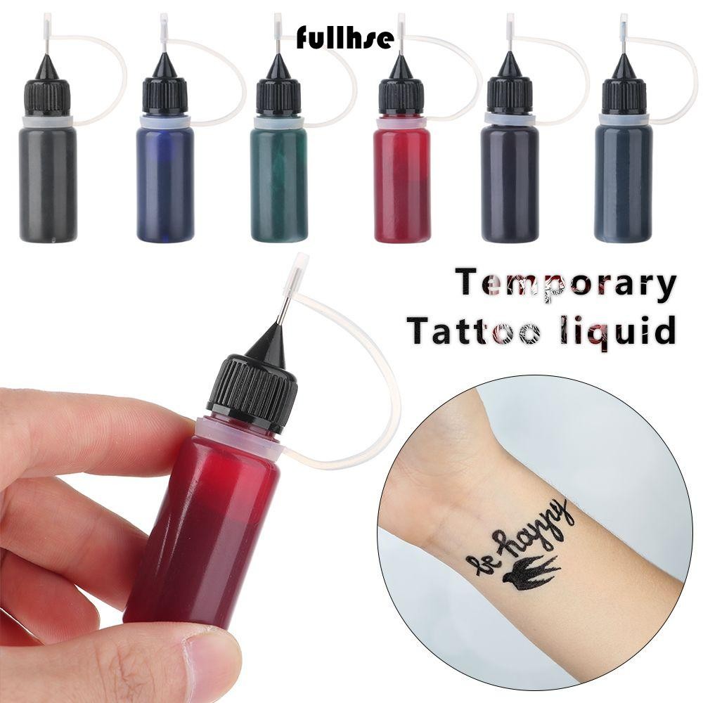 Fullhse หมึกสักอินเดียเฮนน่าคิ้วอายไลเนอร์แต่งหน้าเม็ดสี Body Art Paint