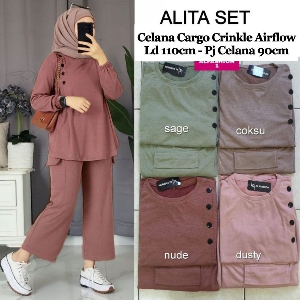 Rati - ALITA Suit CRINKLE AIRFLOW CARGO Pants LD 110 // ALITA CRINKLE AIRFLOW CARGO Pants SET // ALI