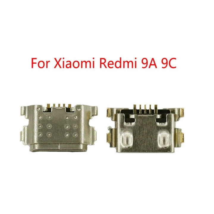 10-50 ชิ้น Dock Micro Plug USB ชาร์จ Charger Pin Dock พอร์ตสําหรับ Xiaomi Redmi 9A 9C ชาร์จ Pin Dock Connector