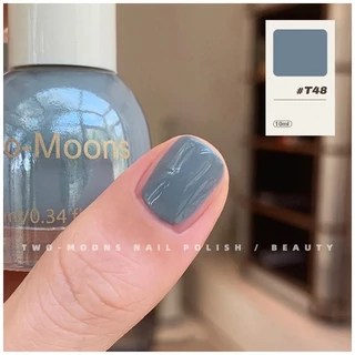 🌈ส่งจากไทย Two moons สีทาเล็บกึ่งเจล โทนสีฟ้า สไตล์เกาหลี ทาเองได้ ไม่ต้องใช้เครื่องอบ สีสวยเหมือนไปทำที่ร้าน