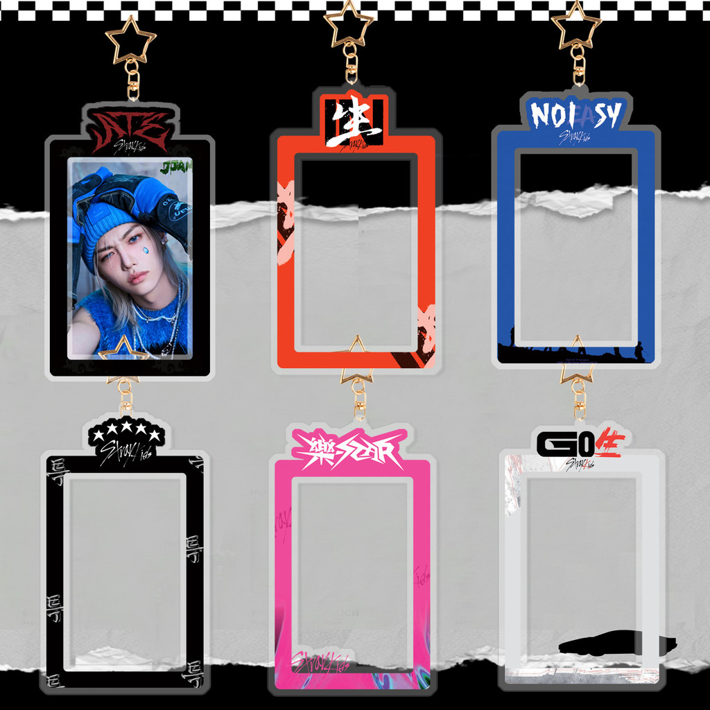 Kpop Stray Kids อะคริลิค 3 นิ้วผู้ถือบัตรกระเป๋าพวงกุญแจจี้ Han Felix Bangchan
