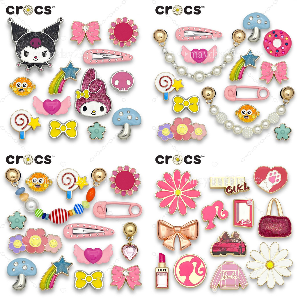 jibbitz crocs metal Pink Kuromi Barbie  jibbitz crocs เกาหลี crocs jibbitz jibbitz crocs ของแทั