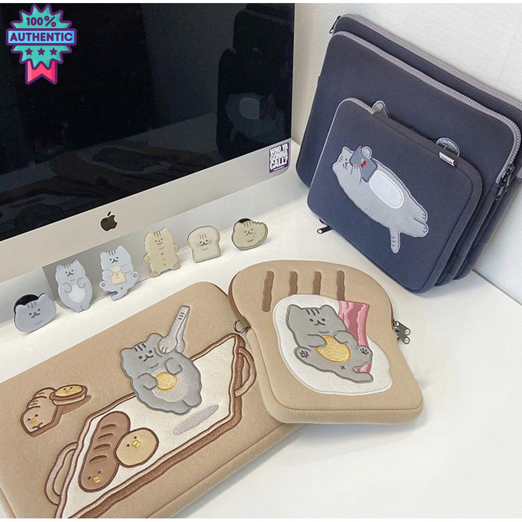 กระเป๋าipad ipad bag  กระเป๋าMacBook 11นิ้ว 13นิ้ว น้องแมวขนมปังน่ารักๆ
