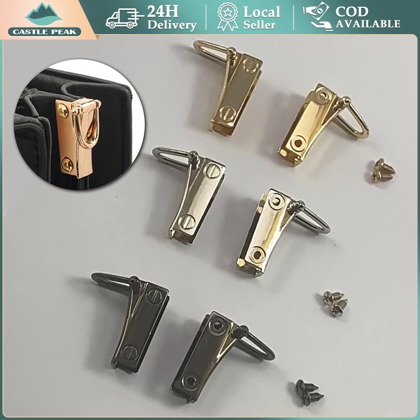 Hitam กระเป๋าข้างคลิป/กระเป๋าอุปกรณ์เสริม Variations Of Ear Bolts Handle Bag Bolts Silver/Nicel, สีท