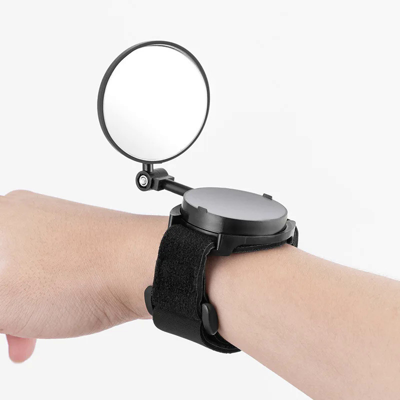 Bicycle Rearview Mirror Arm Wrist Strap Bicycle Motorbike 360 Degrees Rotating Rear Reflector Cyclin