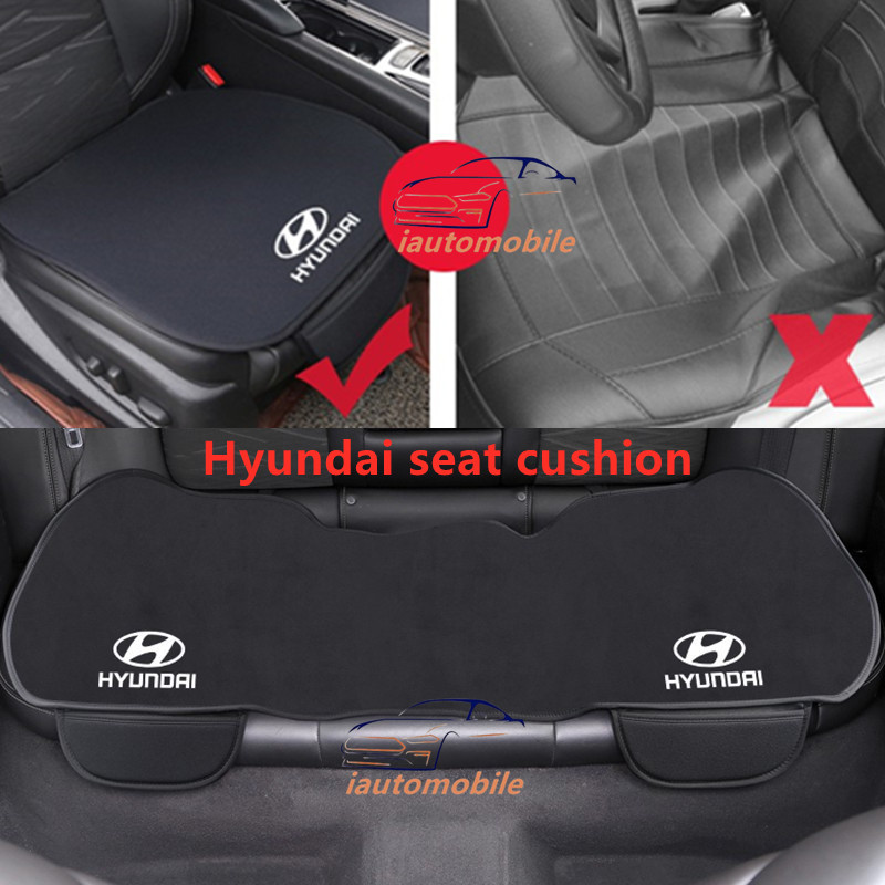 เบาะรองนั่งรถยนต์ Universal Fit Auto Seat Protector Mat อุปกรณ์ตกแต่งภายในสําหรับ Hyundai I10 Getz Grand Starex Accent Elantra Atos Sonata Santa Fe Trajet Tucson I40 Io