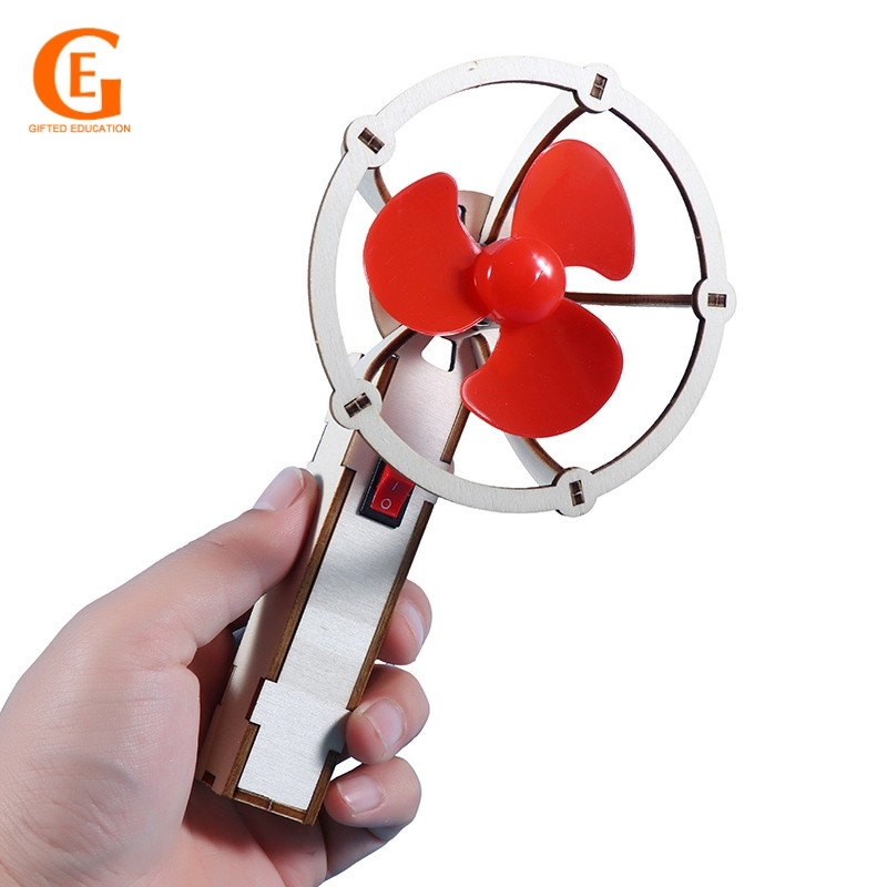 ของขวัญ EDUCATION DIY พัดลมไฟฟ้ามือถือแบบพกพาโรงเรียนนักเรียนโครงการ Gizmo วิทยาศาสตร์ประกอบของเล่นเพื่อการศึกษาของขวัญ