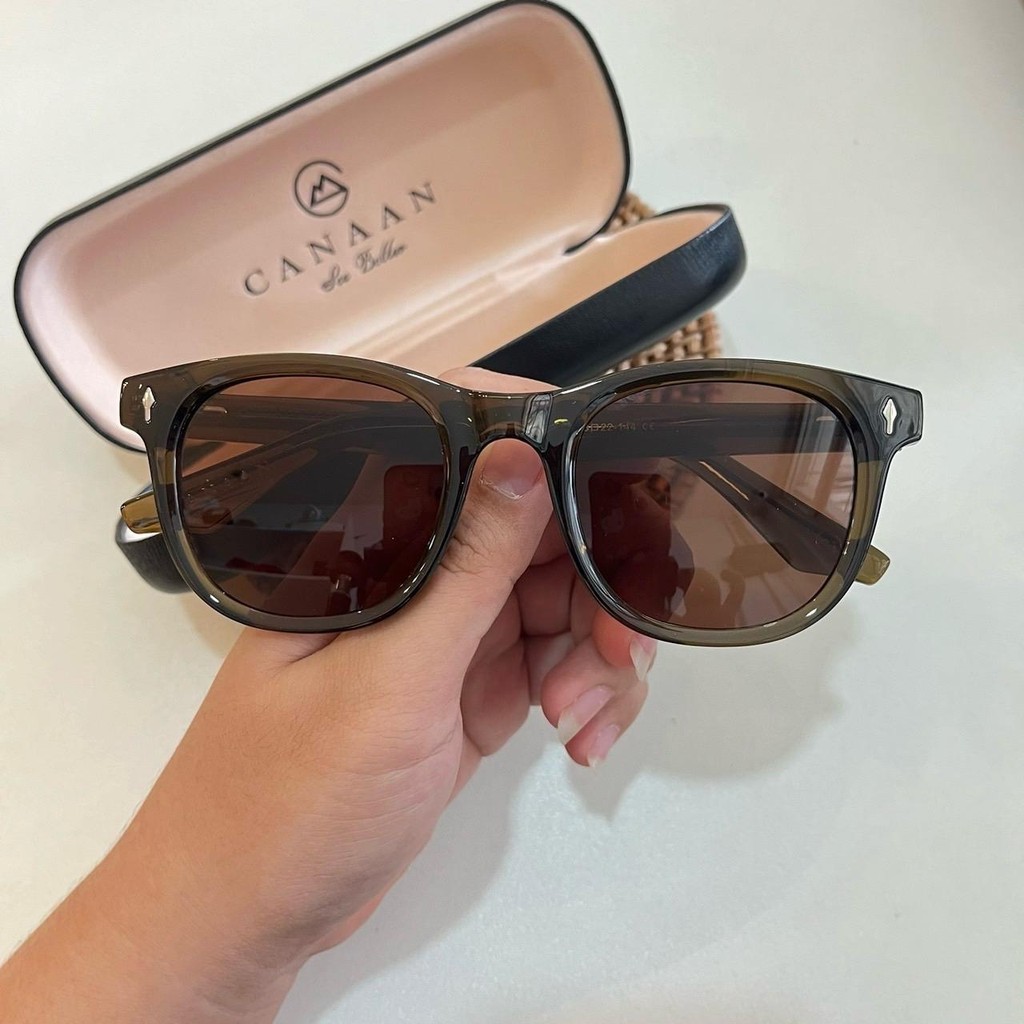 CANAAN Sunglasses แว่นกันแดดสไตล์วินเทจ S5443 ป้องกะนแสงแดด ถนอมสายตา ใส่ได้ทุกโอกาส - รูปที่ 6