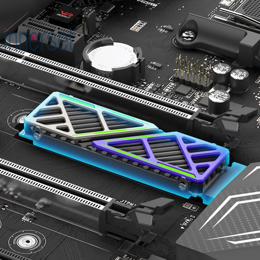 M.2 2280 SSD ฮีทซิงค์ NVME NGFF หม้อน้ําพร้อมแผ่นซิลิโคนความร้อนสําหรับพีซี/PS5 [ชุดภายใน.th]
