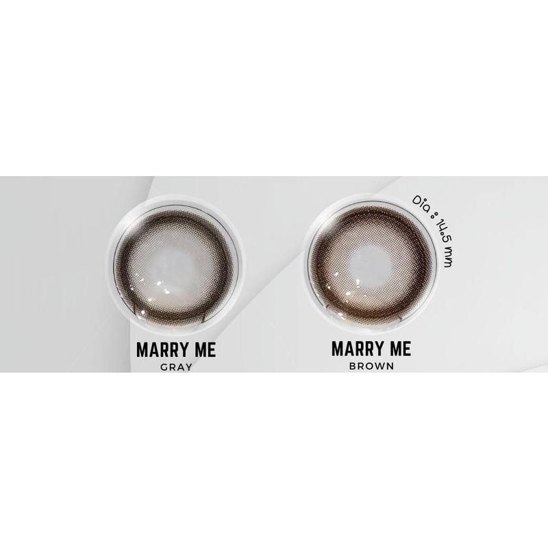 คอนแทคเลนส์[กลาง] Marry Me Brown / Gray (Luxzylens) ☁️ มี อย.ไทย - รูปที่ 5
