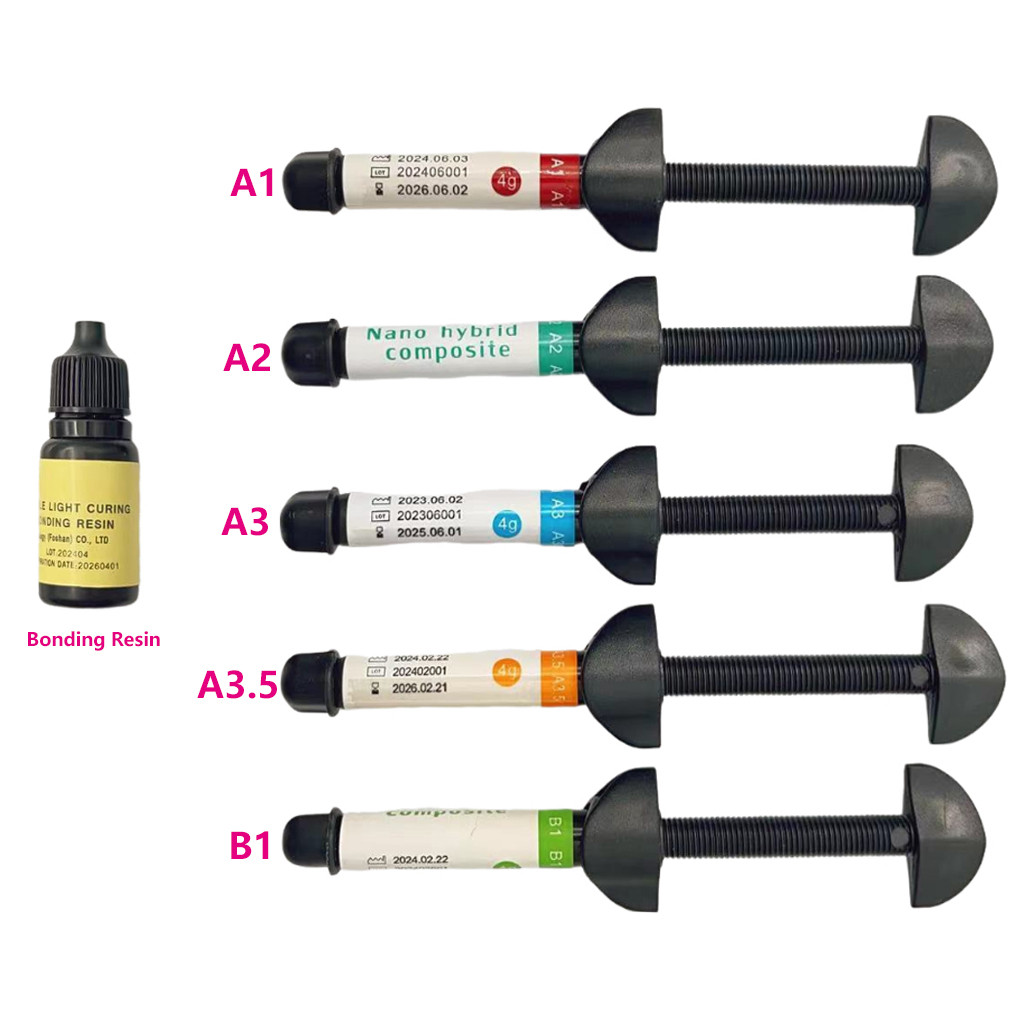 คุณภาพสูงทันตกรรม Light Curable Composite เรซิ่นบรรจุวัสดุสําหรับฟันด้านหน้าและฟันจริง