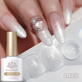 【Local】BORN PRETTY Glitter Jelly Milky White Nail Gel Polish Translucent Soak Off Nail Gel Vernis Semi Permanent Gel 10ml