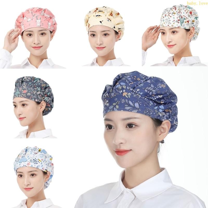 Blove* หมวกครัว Elastic Baker ห้องครัวทําอาหาร Chefs หมวก Ensure ผม Stays Tidy