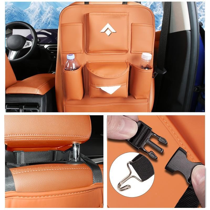 Hyptec GT/HT รถที่นั่งด้านหลังพนักพิงกระเป๋ากล่องเก็บ Anti-Kick Pad อุปกรณ์ตกแต่งภายใน
