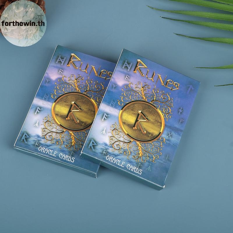 Forthewin Runes Oracle Card Tarot Family Party Prophecy Divination Board Game Psychic Card th