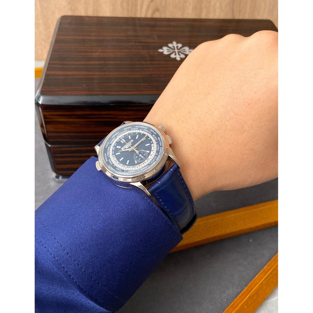 Patek philippe ฟังก์ชั่นที่ซับซ้อน Timepiece Series 18K Platinum นาฬิกาผู้ชายอัตโนมัติ 5930G-010