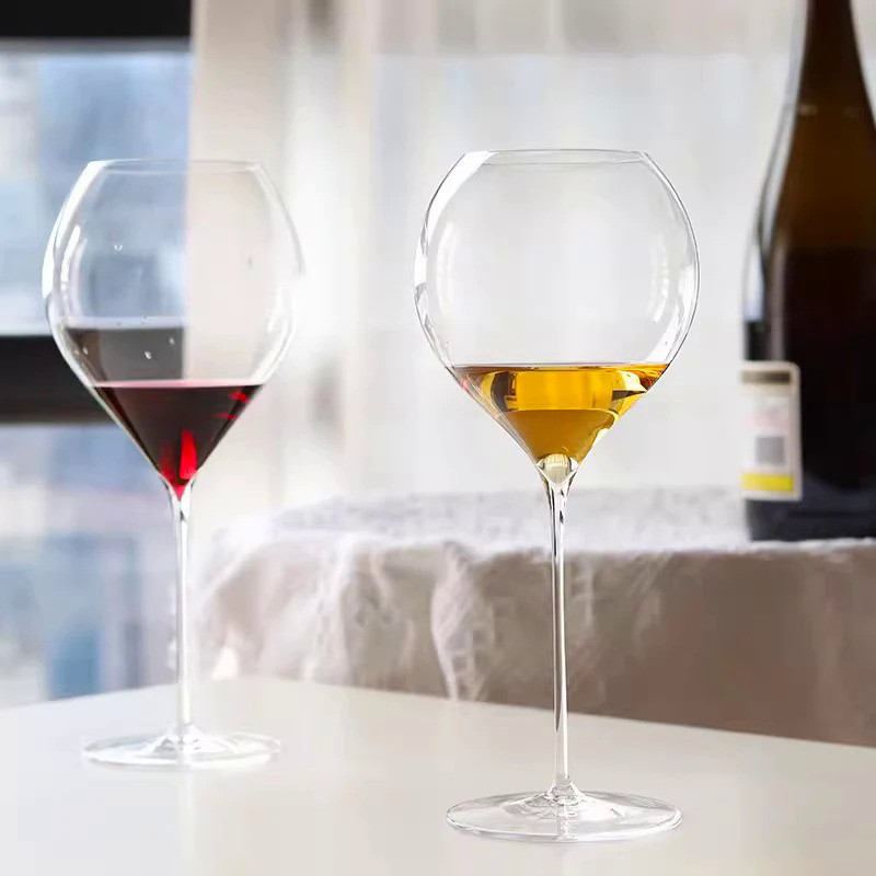 JINYOUJIA Lehmann Style Ultralight Synergie Crystal Wine Glass 0.8mm Extremely Thin Handmade Flawles