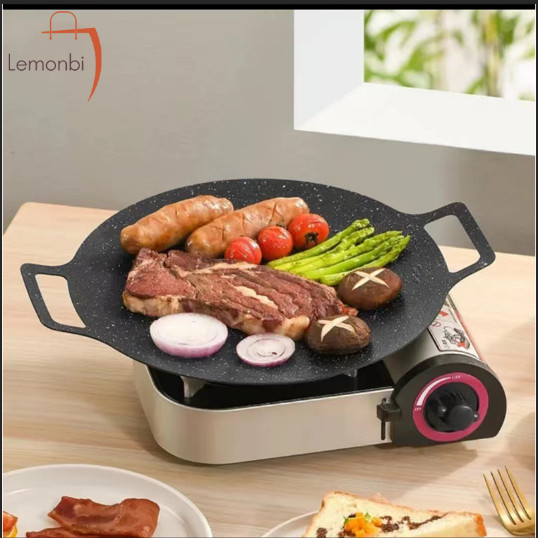 GSF 3 อเนกประสงค์ BBQ GRILL PAN Non-Stick GRILL PAN ขนาด 30 34 38 CM