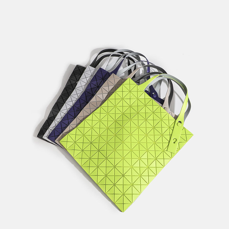 2024 สไตล์ใหม่ 8-Grid One-Shoulder Underarm Bag ผู้หญิงเรขาคณิต Diamond Tote Bag ขนาดใหญ่-ความจุ All-Match