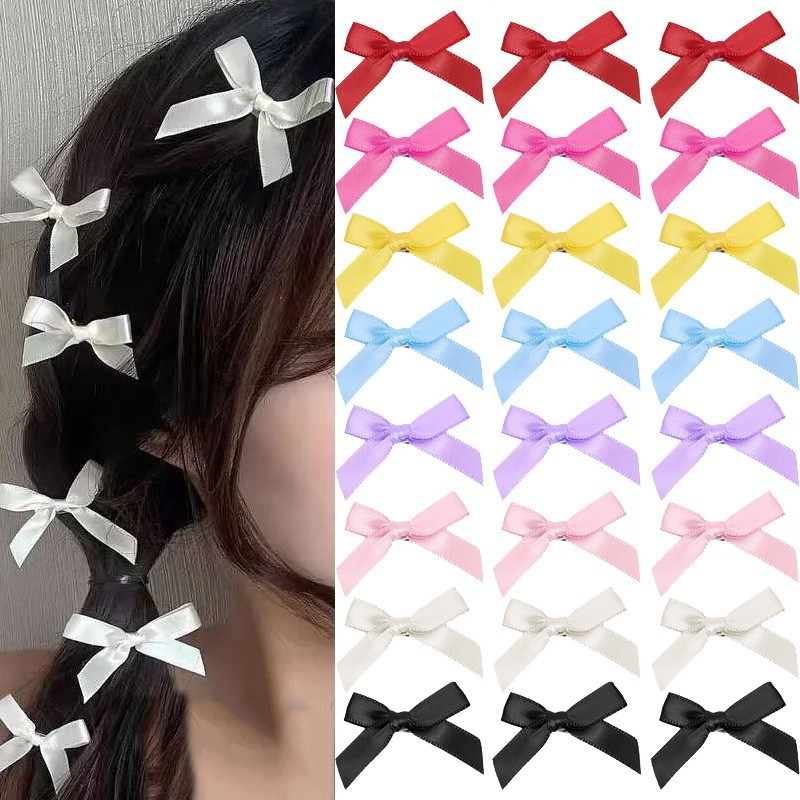 กิ๊บติดผมกุทัณฑ์หวาน - โบว์ริบบิ้นน่ารักสาวเกาหลีกิ๊บหญิง - Bowknot บัลเล่ต์ Hairside Headwear ผมจับ Bobby Pin