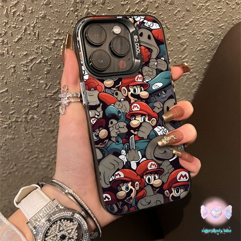 เคสแข็งคุณภาพ การ์ตูนน่ารักmario for IPhone 13 12 7Plus 14 15 11 Pro Max 8Plus XR XS Max SE เคสไอโฟน11 เคสไอโฟน13