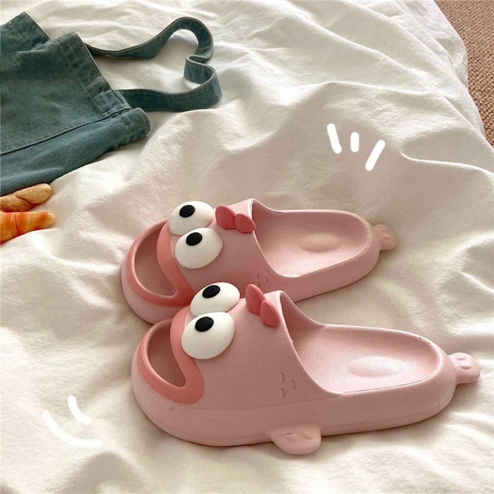 Jarrediw สวมใส่ด้านนอกรองเท้า, Ugly ปลาแพลตฟอร์มหนา Soled รองเท้าแตะ, Basic Anti Slip รองเท้า PVC Hangyodon รองเท้าแตะผู้หญิงห้องน้ํา