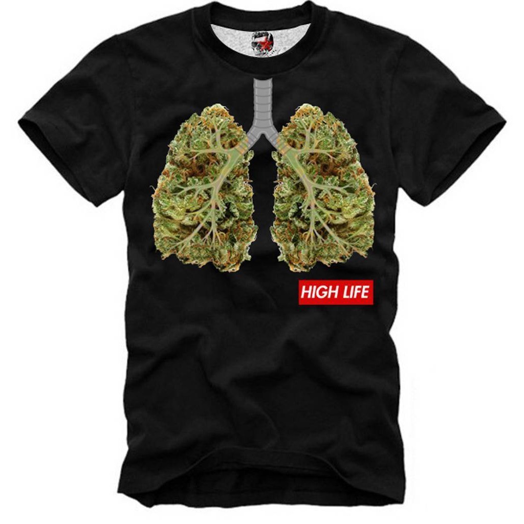 ✨✨ S-5XL[100% Cotton] Gildan - Cannabis Hash Lungs Drugs Weed Bong Sativa 3894Dtg Mens T-Shirts Birthday Present✨✨
