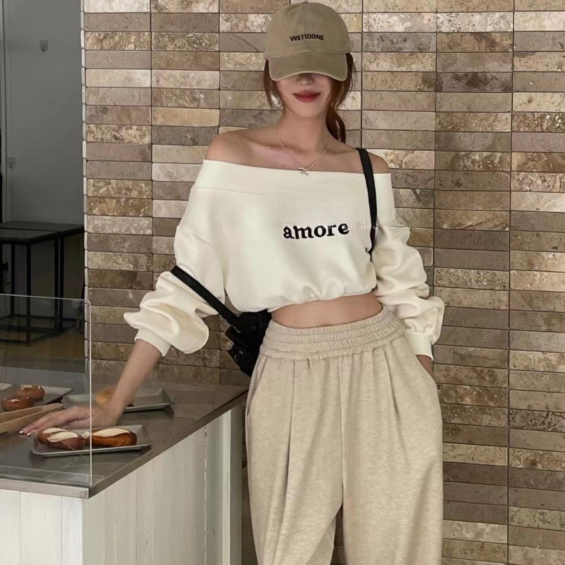 IELGY เสื้อสเวตเชิ้ตอเนกประสงค์ทรงหลวมแบบสั้นสําหรับผู้หญิง — صورة 3