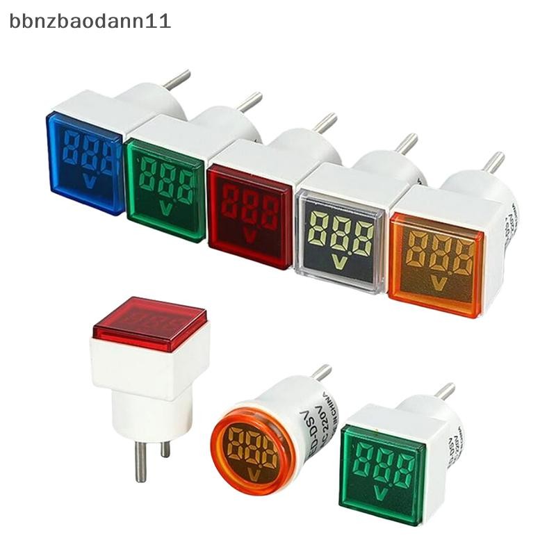 [BBNZDD] 1pc Mini Euro Plug AC220V LED ดิจิตอลโวลต์มิเตอร์แอมป์มิเตอร์เครื่องทดสอบแรงดันไฟฟ้าเครื่องตรวจจับโวลต์มิเตอร์ตัวบ่งชี้ BVAH