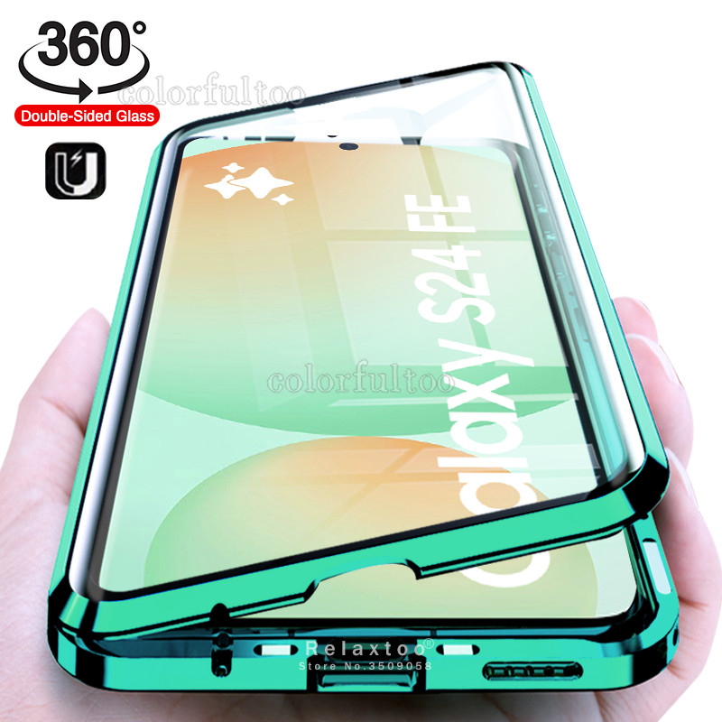 Samsung S24FE เคสโทรศัพท์สําหรับ Samsung Galaxy S24 FE Ultra Plus S24+ S24Ultra S24FE 5G ฝาครอบโลหะแ