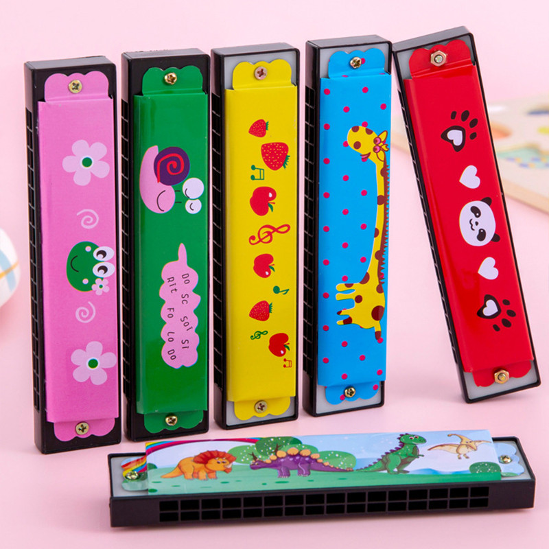 เด็กโลหะ Harmonica 16 หลุมคู่แถวเล่นเครื่องดนตรีของเล่นดนตรี YL257
